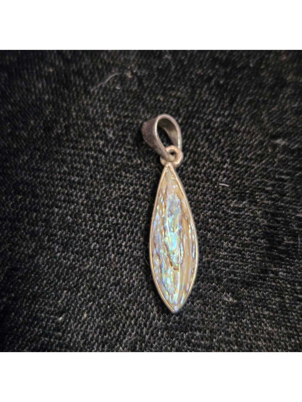 Sterling with Mother of Pearl Inset Pendant